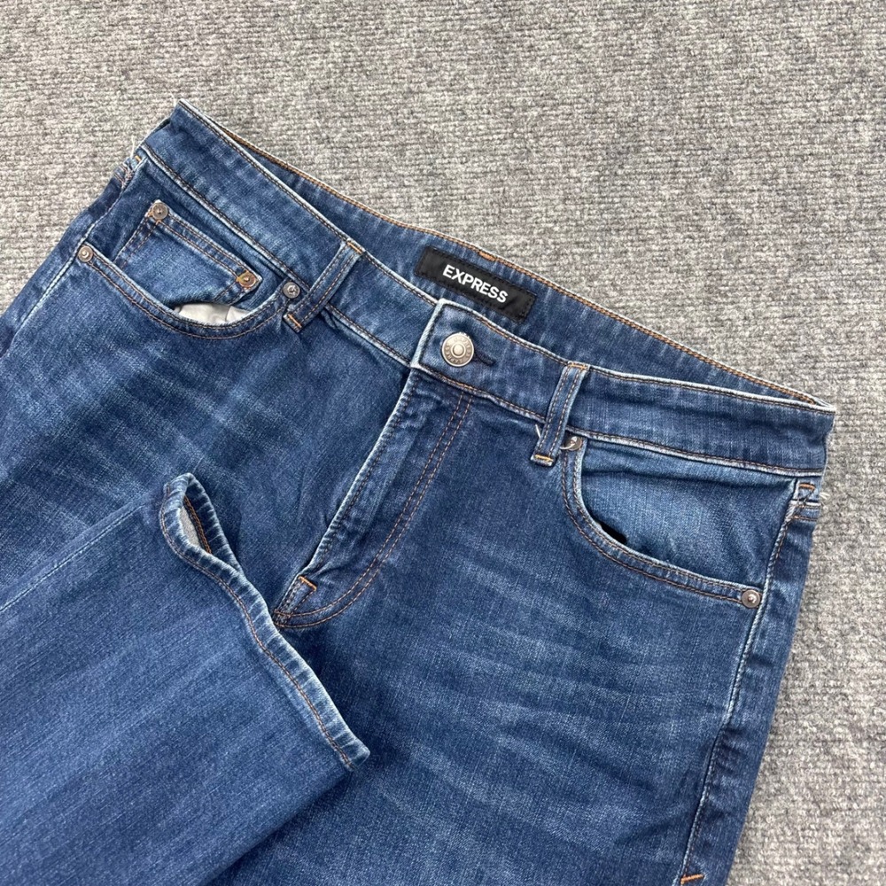 Express Jeans 34x32 Blue‎ Relaxed Fit Stretch Denim Men's